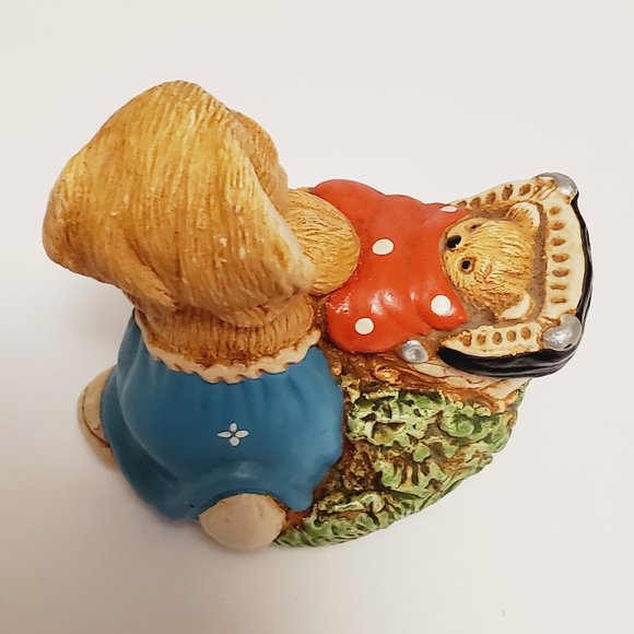 Vintage Pendelfin Bunnies Woodlander "Baby Doll" - Picture 7 of 10